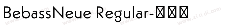 BebassNeue Regular字体转换